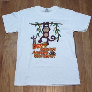 NEW DON'T MONKEY AROUND WITH DRUGS T-SHIRT MENS SMALL